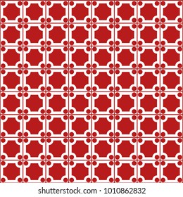 Mosaic Tiles Background with Squares and Circles for Tile, Fabric, Packaging Paper, Tablecloth, Banner, Textile. Surface Textures. Mosaic Tiles Background in Classic Style.