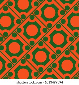 Mosaic Tiles Background with Squares and Circles. Background for Tile, Fabric, Packaging Paper, Tablecloth, Banner, Textile. Surface Textures. Mosaic Tiles Background in Classic Style. Geometry. 
