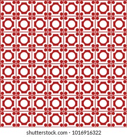 Mosaic Tiles Background with Squares and Circles. Geometry Background for Tile, Fabric, Packaging Paper, Tablecloth, Banner, Textile. Surface Textures. Mosaic Tiles Background in Classic Style.