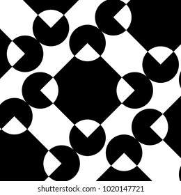 Mosaic Tiles Background with Squares and Circles. Geometry Background for Tile, Fabric, Packaging Paper, Tablecloth, Banner, Textile. Surface Textures. Mosaic Tiles Background in Classic Style.