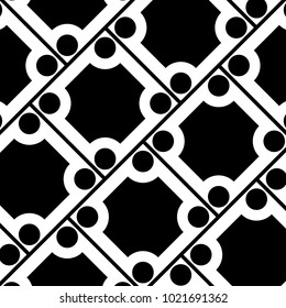 Mosaic Tiles Background with Squares and Circles. Geometry Background for Tile, Fabric, Packaging Paper, Tablecloth, Banner, Textile. Surface Textures. Mosaic Tiles Background in Classic Style.