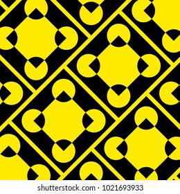 Mosaic Tiles Background with Squares and Circles. Geometry Background for Tile, Fabric, Packaging Paper, Tablecloth, Banner, Textile. Surface Textures. Mosaic Tiles Background in Classic Style.  