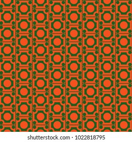 Mosaic Tiles Background with Squares and Circles. Background for Tile, Fabric, Packaging Paper, Tablecloth, Banner, Textile. Surface Textures. Mosaic Tiles Background in Classic Style. Geometry. 