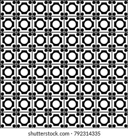 Mosaic Tiles Background with Squares and Circles. Geometry Background for Tile, Fabric, Packaging Paper, Tablecloth, Banner, Textile. Surface Textures. Mosaic Tiles Background in Classic Style.