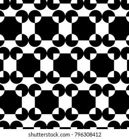 Mosaic Tiles Background with Squares and Circles. Geometry Background for Tile, Fabric, Packaging Paper, Tablecloth, Banner, Textile. Surface Textures. Mosaic Tiles Background in Classic Style.