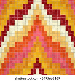 Mosaico azulejos fondo decorativo, Plantilla de patrón de Vector repetitivo sin costuras para Fondo de pantalla, fondo, impresión de madera, impresión de metal, impresión de plástico, impresión de vidrio, decoración