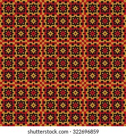 Mosaic tiles ethnic design pattern