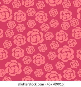 mosaic tiles flowers seamless pattern
