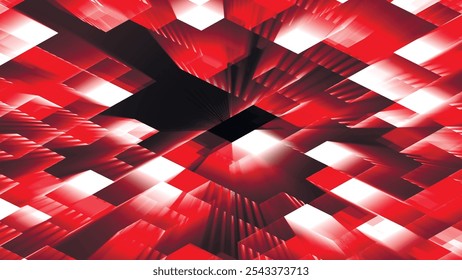 Mosaic tiles glow background. Colorful abstract shining squares background. Bright abstract mosaic colorful background. Geometric square tiles. Vector illustration