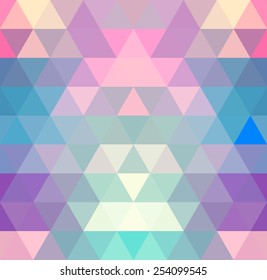 Mosaic triangle background. Geometric background 