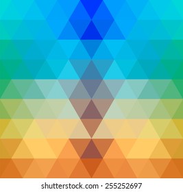 Mosaic triangle background. Geometric background