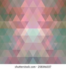 Mosaic triangle background. Geometric background. Rhombus background