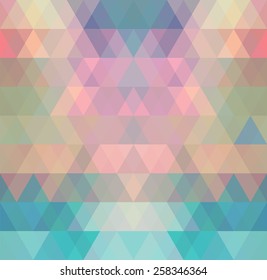 Mosaic triangle background. Geometric background. Rhombus background