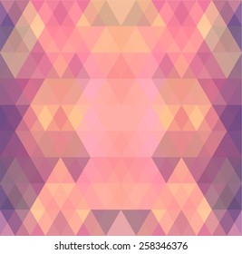 Mosaic triangle background. Geometric background. Rhombus background