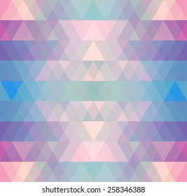 Mosaic triangle background. Geometric background. Rhombus background