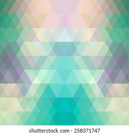 Mosaic triangle background. Geometric background. Rhombus background