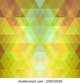 Mosaic triangle background. Geometric background. Rhombus background