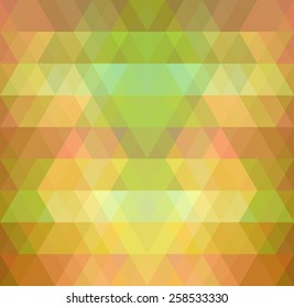 Mosaic triangle background. Geometric background. Rhombus background
