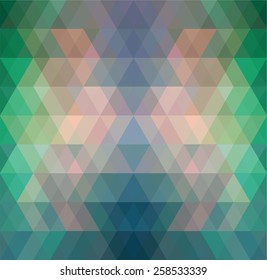 Mosaic triangle background. Geometric background. Rhombus background
