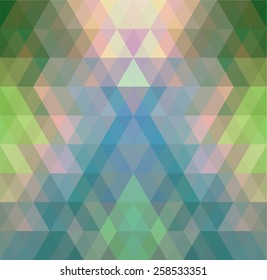Mosaic triangle background. Geometric background. Rhombus background