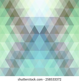 Mosaic triangle background. Geometric background. Rhombus background