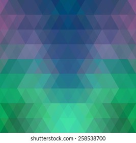 Mosaic triangle background. Geometric background. Rhombus background