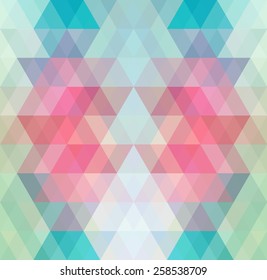 Mosaic triangle background. Geometric background. Rhombus background