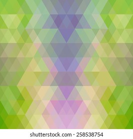 Mosaic triangle background. Geometric background. Rhombus background