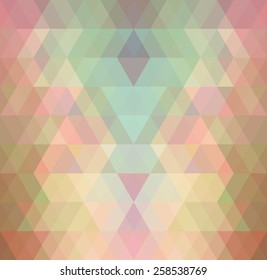Mosaic triangle background. Geometric background. Rhombus background