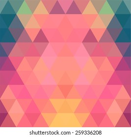 Mosaic triangle background. Geometric background. Rhombus background