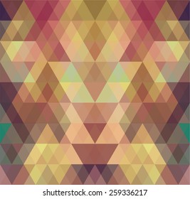 Mosaic triangle background. Geometric background. Rhombus background