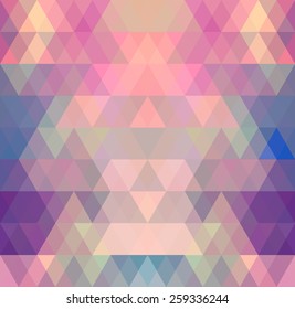 Mosaic triangle background. Geometric background. Rhombus background