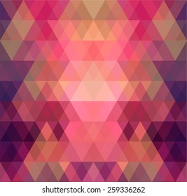 Mosaic triangle background. Geometric background. Rhombus background