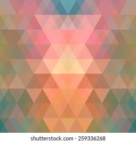 Mosaic triangle background. Geometric background. Rhombus background