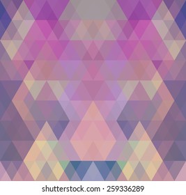 Mosaic triangle background. Geometric background. Rhombus background