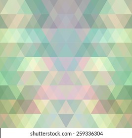 Mosaic triangle background. Geometric background. Rhombus background