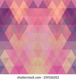 Mosaic triangle background. Geometric background. Rhombus background
