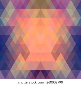 Mosaic triangle background. Geometric background. Rhombus background