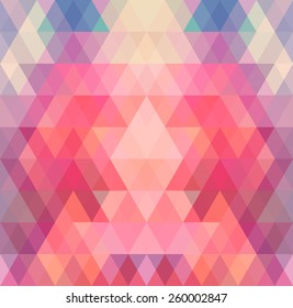 Mosaic triangle background. Geometric background. Rhombus background