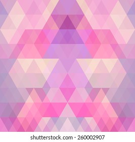 Mosaic triangle background. Geometric background. Rhombus background