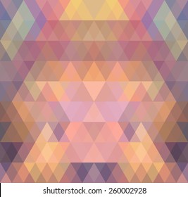 Mosaic triangle background. Geometric background. Rhombus background
