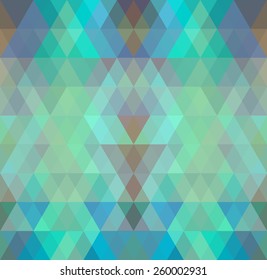 Mosaic triangle background. Geometric background. Rhombus background