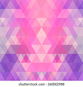Mosaic triangle background. Geometric background. Rhombus background