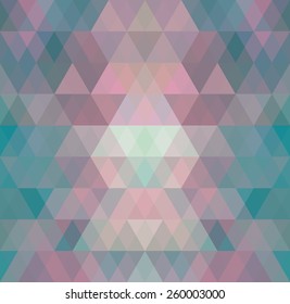 Mosaic triangle background. Geometric background. Rhombus background