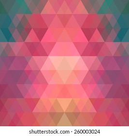 Mosaic triangle background. Geometric background. Rhombus background