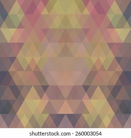 Mosaic triangle background. Geometric background. Rhombus background