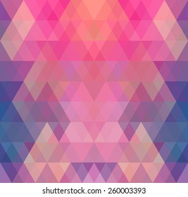 Mosaic triangle background. Geometric background. Rhombus background