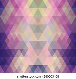 Mosaic triangle background. Geometric background. Rhombus background