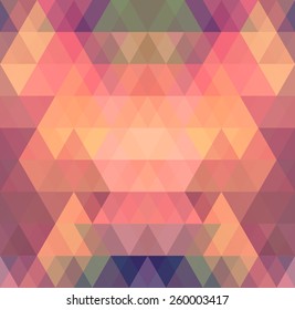 Mosaic triangle background. Geometric background. Rhombus background
