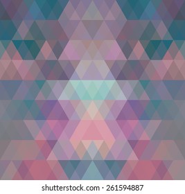 Mosaic triangle background. Geometric background. Rhombus background